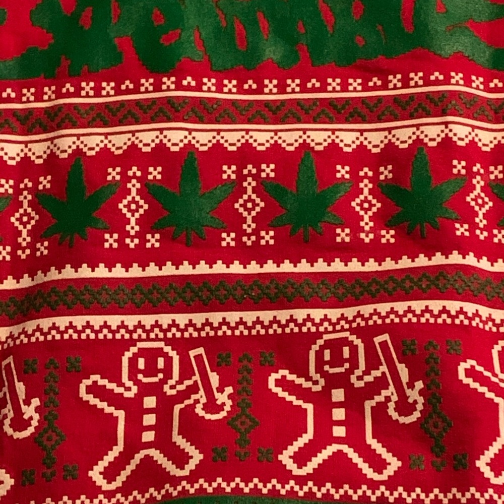 One of a kind stoner Xmas sweater